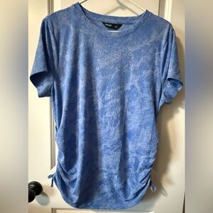 Simply Vera Vera Wang Ruched Short Sleeve Top size Large